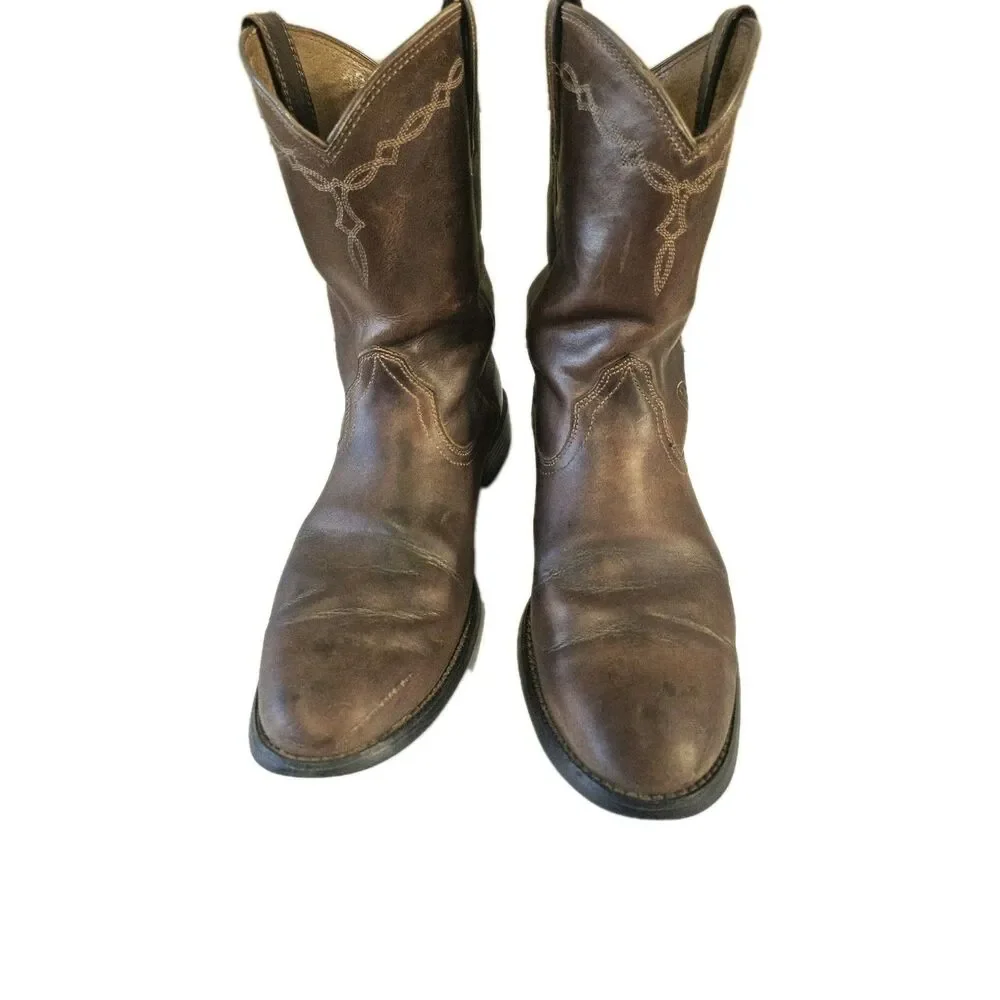 Ariat Men's Brown Leather Western Cowboy Boots Size 10.5